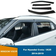 Side Wind Deflectors For Hyundai Creta / IX25 2014-2019 Car Window Visor Rain Guard Door Visor Vent Shades