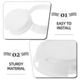 thumbnail image 3 of AURARMLET 30pcs Bank Plugs or Stoppers in White ABS for Round Simple Practical Storage, 3 of 8