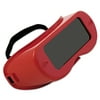 Anchor Brand Rigid Fixed-Front Goggles, Red Frame, Green Lens