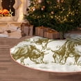 thumbnail image 5 of Daiia Cattle Drive By Two Cowboys 1 Drawing Merry Christmas Tree Skirt , Xmas Large Lace-up Tree Skirt, Santa Snowflakes Rustic Home Decorations New Year Party Farmhouse Decor-36", 5 of 6