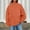 Orange, variant on GuzomFashion Womens Black Oversized Mock Neck Sweatshirt - 100% Polyester Soft, Kangaroo Pocket, Ribbed Cuffs & Hem, S-XXL for Casual/Lounging/Cool Weather,Size S