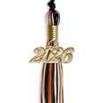 thumbnail image 5 of Endea Graduation Black/Orange/White Mixed Color Graduation Tassel with Gold Date Drop, 5 of 10