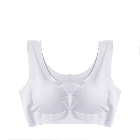 Plus Size Bras for Women High Impact Sports Bras Everyday Bras Wireless Bra Women s Mind Sleep Underwear Plus Big-Size Comfort Vest Bra without Steel Ring Peace Of Mind Sleep Underwear No7522