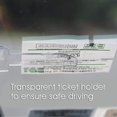 thumbnail image 5 of Soporte para boletos de estacionamiento para parabrisas de automóvil (5 piezas) con clip de permiso transparente, 5 of 5