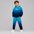 thumbnail image 2 of RMGVDSD Boys Hoodie Pants Set Letter Print Hooded Sweatshirts Sweatpants Suit Fall Clothing Set 2 Piece Kids Casual Jogger Tracksuit Sets 11-12 Years, 2 of 6