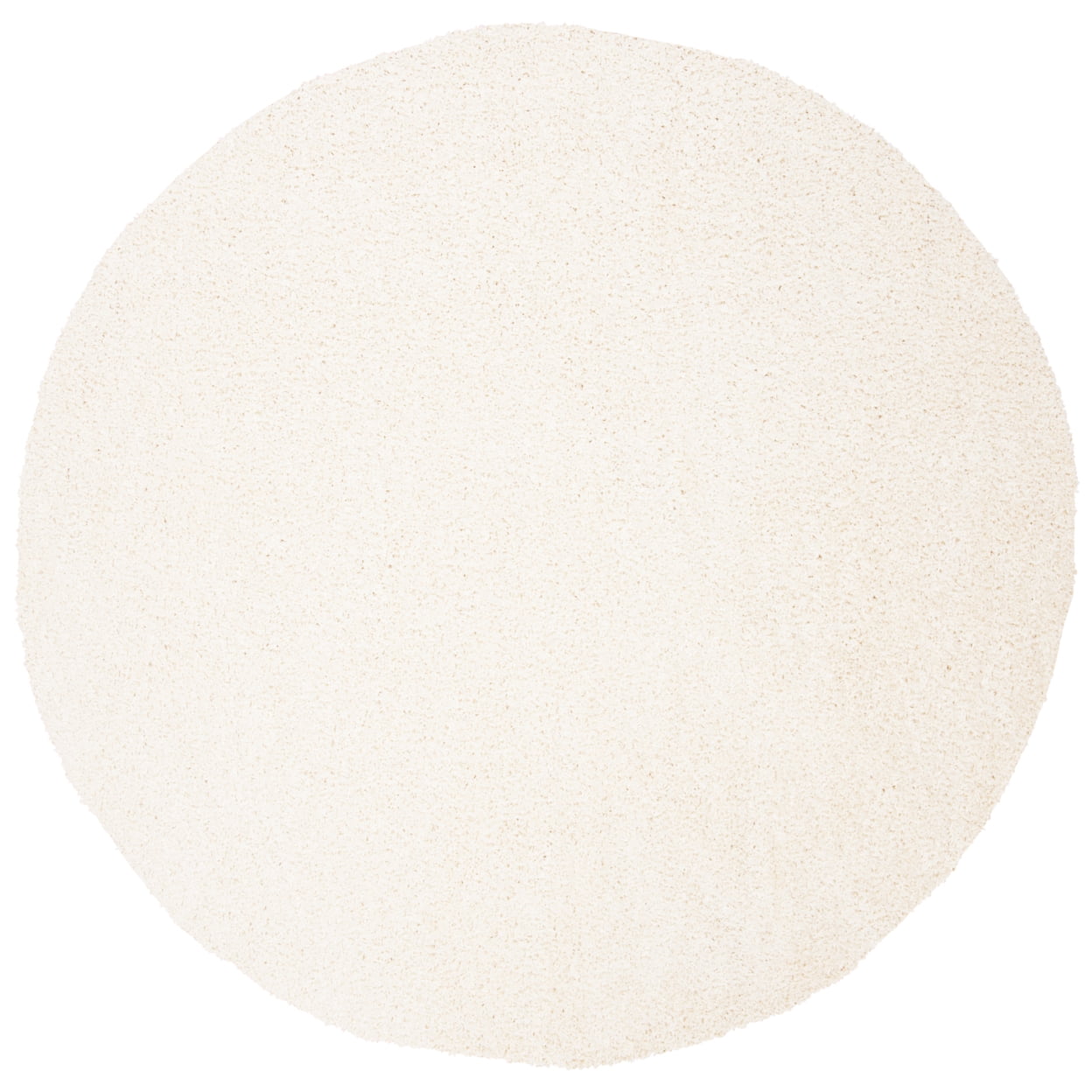 SAFAVIEH Primo Mason Solid Plush Shag Area Rug, Ivory, 4' x 6'