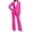 Hot Pink, variant on Jane Wardrobe Women's 2 Piece Business Suit Set Long Sleeve Notched Lapel Blazer & Straight Leg Pants for Office Wear, 1 Blazer + 1 Pants, S-XXXL