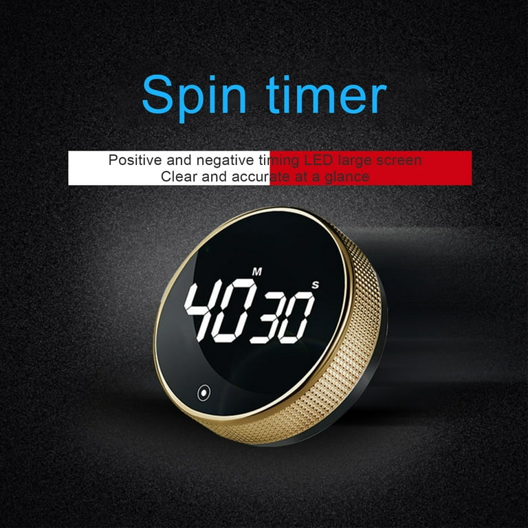 Magnetic Digital Timer Pro Kitchen Rotation Countdown Cooking Alarm Clock  NEW