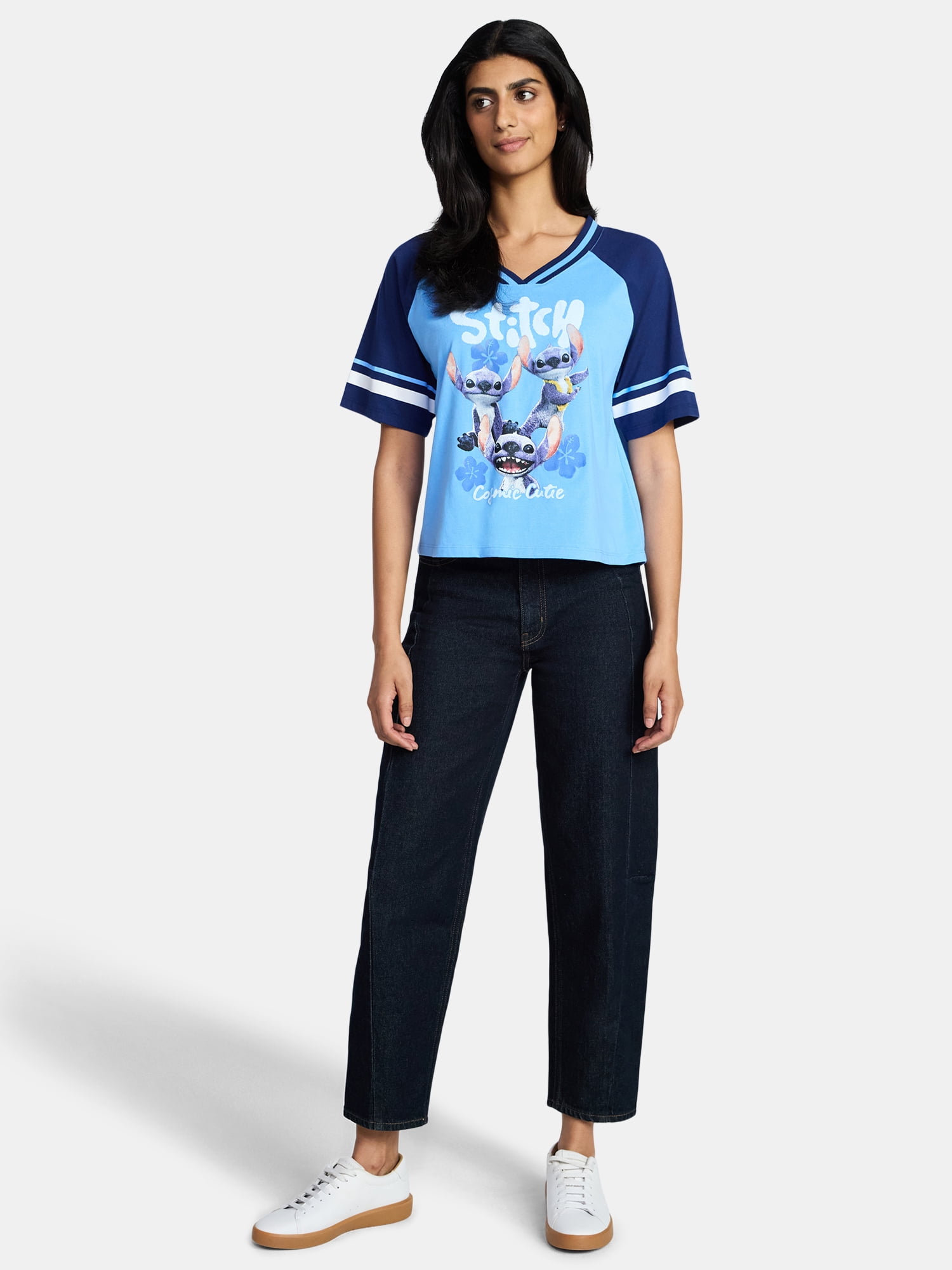 Disney's Lilo & Stitch Women's Cosmic Cutie Graphic Tee, Sizes XXS-XXL