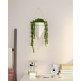 Umbra Trigg Ceramic Hanging Planter Wall Décor Large White/Brass - image 13 of 21