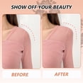 thumbnail image 3 of Sonducket 1 Pair Invisible Shoulder Pads Elastic Pad Arm Detachable Dresses Silicone Soft Anti-Slide Push-up Enhancer Self Adhesive Type3, 3 of 6