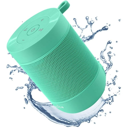 Portable Bluetooth Speaker, COMISO Small Wireless Shower Speaker 360 HD Loud Sound Stereo Pairing Waterproof Mini Pocket Size Built in Mic Support TF Card for Travel Outdoors Home Office Mint