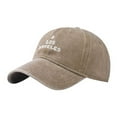 thumbnail image 2 of Alphabet Embroidery Solid Color Duck Hat Trend Personality Outdoor Print Breathable Mesh Hat, 2 of 5