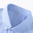 thumbnail image 6 of Wyobmus Long Sleeve Oxford Shirts for Men Loose Fit Oversized Button Down Shirts Office formal Shirt Business Casual Shirt M-5XL Blue, 6 of 7