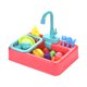 thumbnail image 2 of Casa juegos para simulación lavavajillas juguete simulación educación mesa lavavajillas eléctrica con para lavar verduras (rosa) [pequeño lavavajillas-Rosa (inglés)], 2 of 9