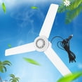 thumbnail image 2 of Ceiling Fan USB Tent Fans for Camping Outdoor Hanging Gazebo Tents Canopy Fan, 2 of 12
