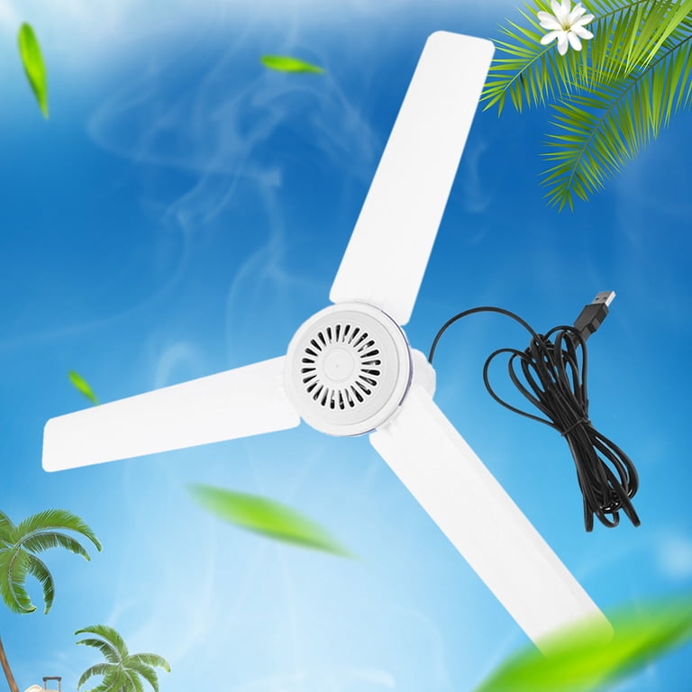 Zeiwohndc Silent Travel 5V USB Powered Canopy Ceiling Fan Diameter