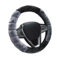 thumbnail image 1 of Funda para volante de coche, clásica, Universal, de 15 pulgadas, para invierno gris Sharpla Cubierta del volante del coche, 1 of 8