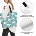thumbnail image 3 of Balery whiter Snow bear Print Bolsa Tote Estilo Estético con Cremalleras, Bolsa de Hombro, Bolsa de Compras Grande y Plegable, 3 of 8