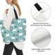 thumbnail image 3 of Balery whiter Snow bear Print Bolsa Tote Estilo Estético con Cremalleras, Bolsa de Hombro, Bolsa de Compras Grande y Plegable, 3 of 8