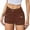 Brown, variant on Tqcoqu Women's Slim Fit Denim Jean Hot Shorts,High Waist Pearl Button Flap Pockets Jean Shorts,Army Green Women's S-XXL