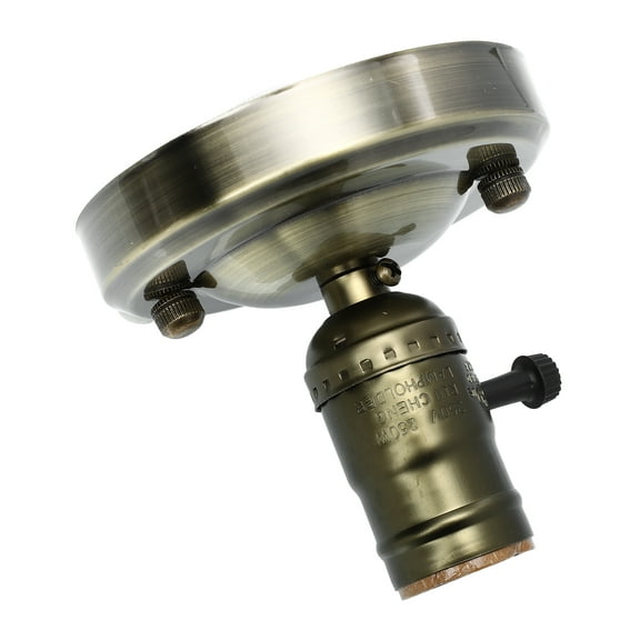 FUEENIRVA Dark Green Retro Lamp Base E26 Light Bulb Socket Holder for Vintage Fixtures