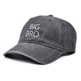 thumbnail image 6 of shoper Kids Embroidered Letter Baseball Cap Big Bro Outdoor Sun Washed Hat for Boys and Girls, 6 of 7