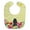 Black, variant on Easter Eggs Poodle Silver Baby Bib