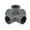 Gray, variant on 5-Way Elbow Pipe Fitting,Furniture Grade,1/2-inch Size Tee Corner Fittings Gray 2Pcs