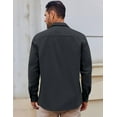 thumbnail image 3 of COOFANDY Mens Lightweight Button Down Shirt Jacket Casual Shacket Overshirt, 3 of 5