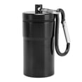 thumbnail image 1 of Small Storage Tube, Sturdy and Lasting Aluminum Alloy Lightweight Design Keychain Container Whistle Rope  for Travel for Hooks Cables Seasonings Black,Red,Silver, 1 of 7
