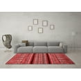 thumbnail image 3 of Ahgly Company Indoor Round Abstract Red Modern Area Rugs, 6' Round, 3 of 4