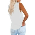 thumbnail image 2 of Eurivicy Women's V Neck Sleeveless Tank Tops Casual Summer Pocket T Shirts Solid Color Loose Fit Shirt Tees, 2 of 4