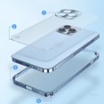 thumbnail image 4 of ZHAOCHENG El marco de metal simple del estilo esmeriló la caja ultrafina Iphone13 compatible del teléfono móvil de la placa posterior, 4 of 4