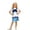 a-66Blue18, variant on Girls Kids Adjustable Strap Bib Overall Skirt With Cream Colorful Candy Sprinkles Print A Line Loose Fit For Birthday Party Daily Summer Outings Stylish Skirts