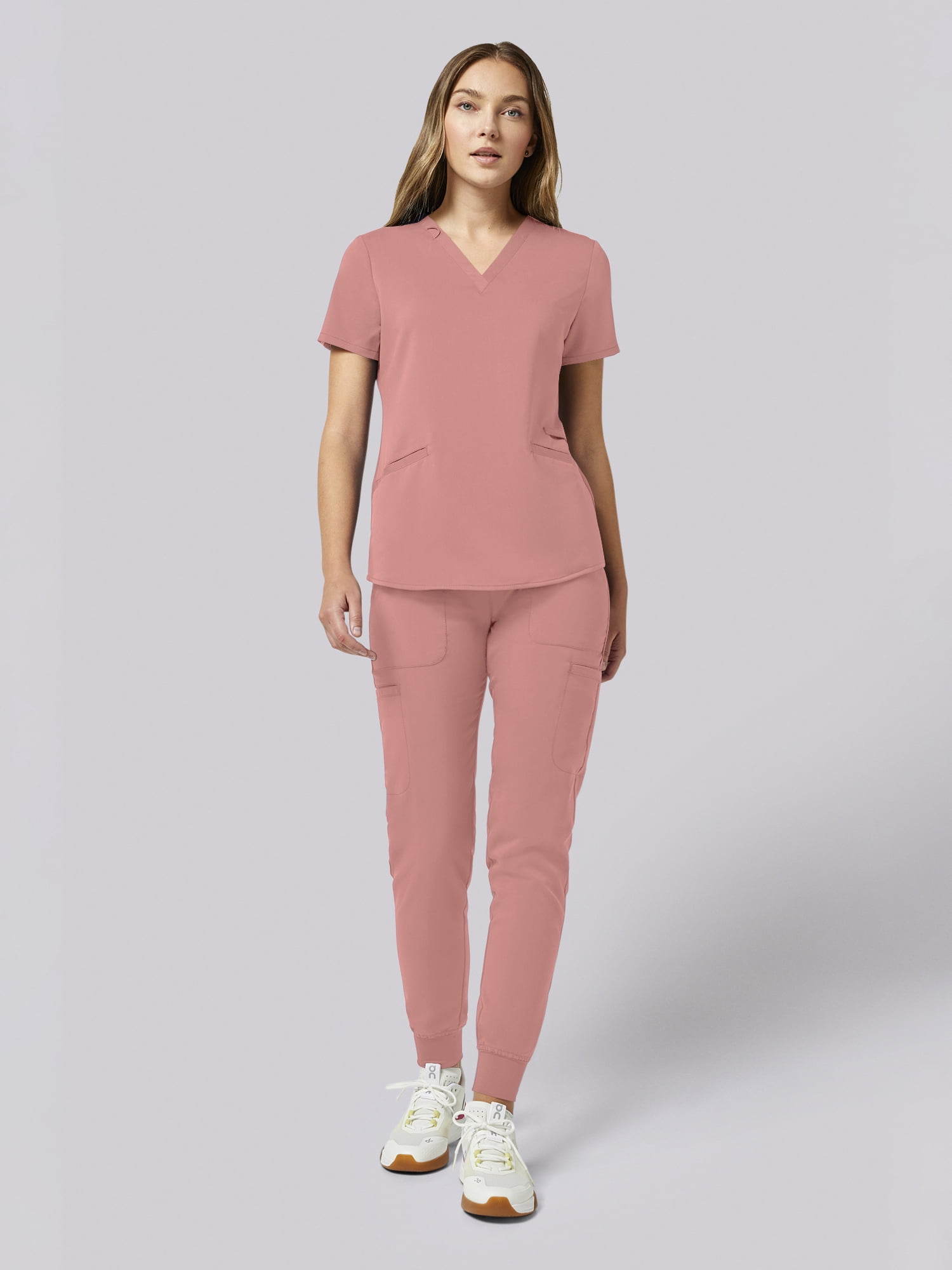 Scrubstar Ultimate Women’s Antimicrobial Welt Pocket V-Neck Scrub Top, Sizes XS–3XL
