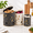 Terazzo-Potato, Onion, Garlic Set, variant on Terazzo-Potato, Onion, Garlic Set Metal Food Storage Canisters for Kitchen Pantry Organization