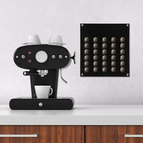 OATIPHO Coffee Capsule Storage Rack Wall Mounted Black for Home and Office Countertop Display