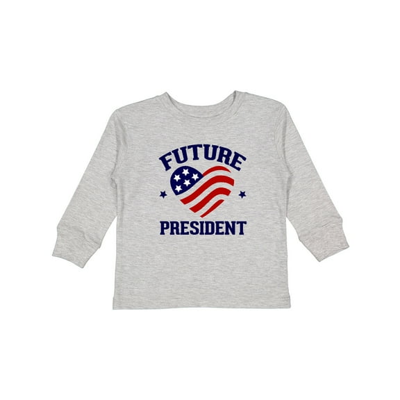 Inktastic Future President Gift Boys or Girls Long Sleeve Toddler T-Shirt