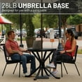 thumbnail image 7 of US Weight 26 Pound Umbrella Base Designed To Be Used With a Patio Table - Black, 7 of 7