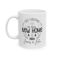 thumbnail image 1 of Personalized First Christmas In Our New Home Couple Coffee Mug Holiday Present for Coffee - As Picture - 15Oz, 1 of 5