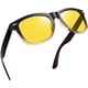 thumbnail image 1 of Gafas Joopin para conducir de noche, cuadradas, con montura marrón gradual, 1 of 6