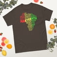 thumbnail image 2 of Juneteenth Africa Map Black History Month African American Graphic classic tee (Dark Chocolate, L), 2 of 4