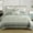 Dark Gray, variant on SahSahCasa Quilt Set Queen Size - 100% Cotton Botanical Farmhouse Quilts Queen Size, Lightweight Striped Quilted Bedspread, Beige Brown Queen Quilt Bedding Set All Season, 3 Pieces