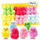 thumbnail image 1 of 36 piezas de pollitos de Pascua para fiestas, huevos de Pascua para niños, pajarito colorido, 1 of 5