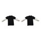 thumbnail image 4 of Vogacara Camiseta de manga larga, ropa de empalme antideslizante de diseño único ligero de alto rango para elemento móvil 15,74 para hombres Negro 2piezas Vogacara CBP204181, 4 of 5