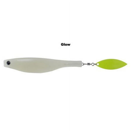 UPC: 0880469820612 | Hyperlastics HYLSDS5.5GLOC Glow/Chart 5.5 Soft Plastic Fishing Lure 2 Pk
