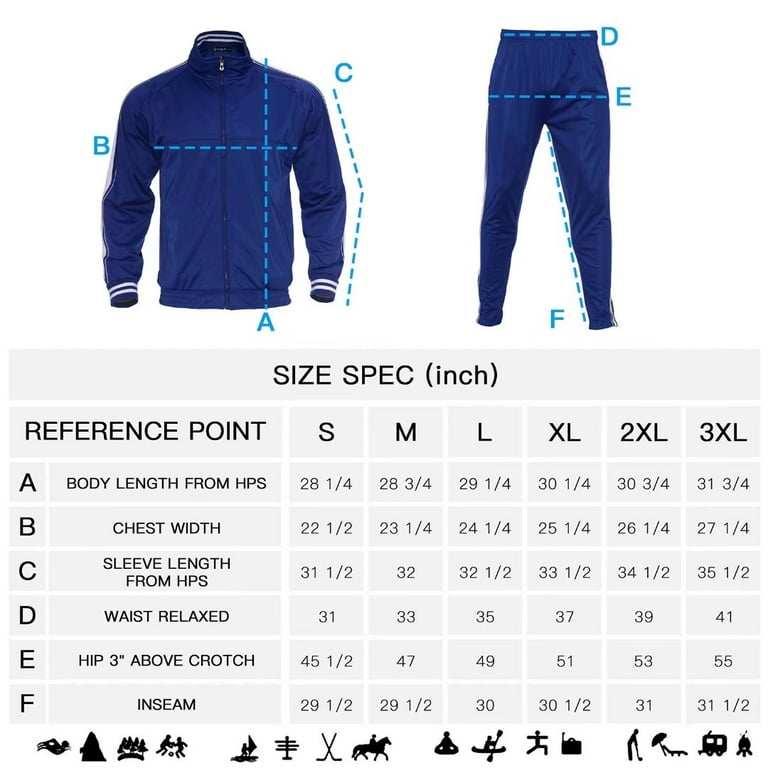 Men's AKsit Athletic Tracksuit Stand-up collar Full Zip Sports Set