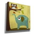 thumbnail image 2 of Epic Graffiti 'Owl and Elephant' by Nancy Lee, Canvas Wall Art, 26"x26", 2 of 2