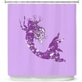 thumbnail image 1 of Shower Curtains 70" x 93" from DiaNoche Designs by Susie Kunzelman - Mermaid II Purple, 1 of 1